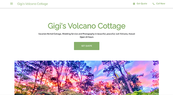 Gigi's Volcano Cottage