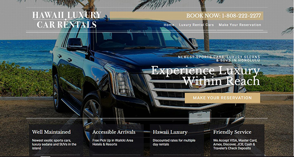 Hawaii Luxury Car Rentals