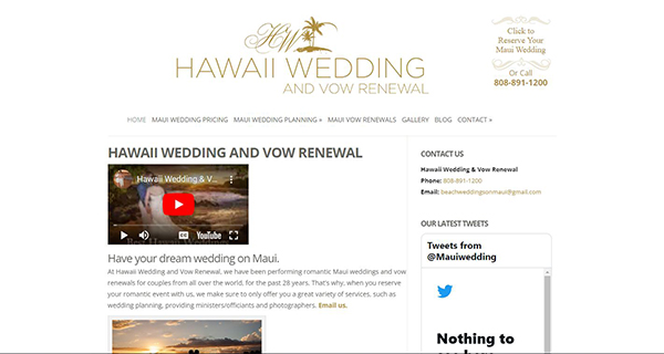 Hawaii Wedding and Vow Renewal