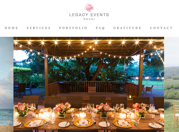 Legacy Events Kauai Wedding Planner